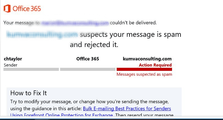 Business E-mails Being Rejected as Spam - Microsoft Community