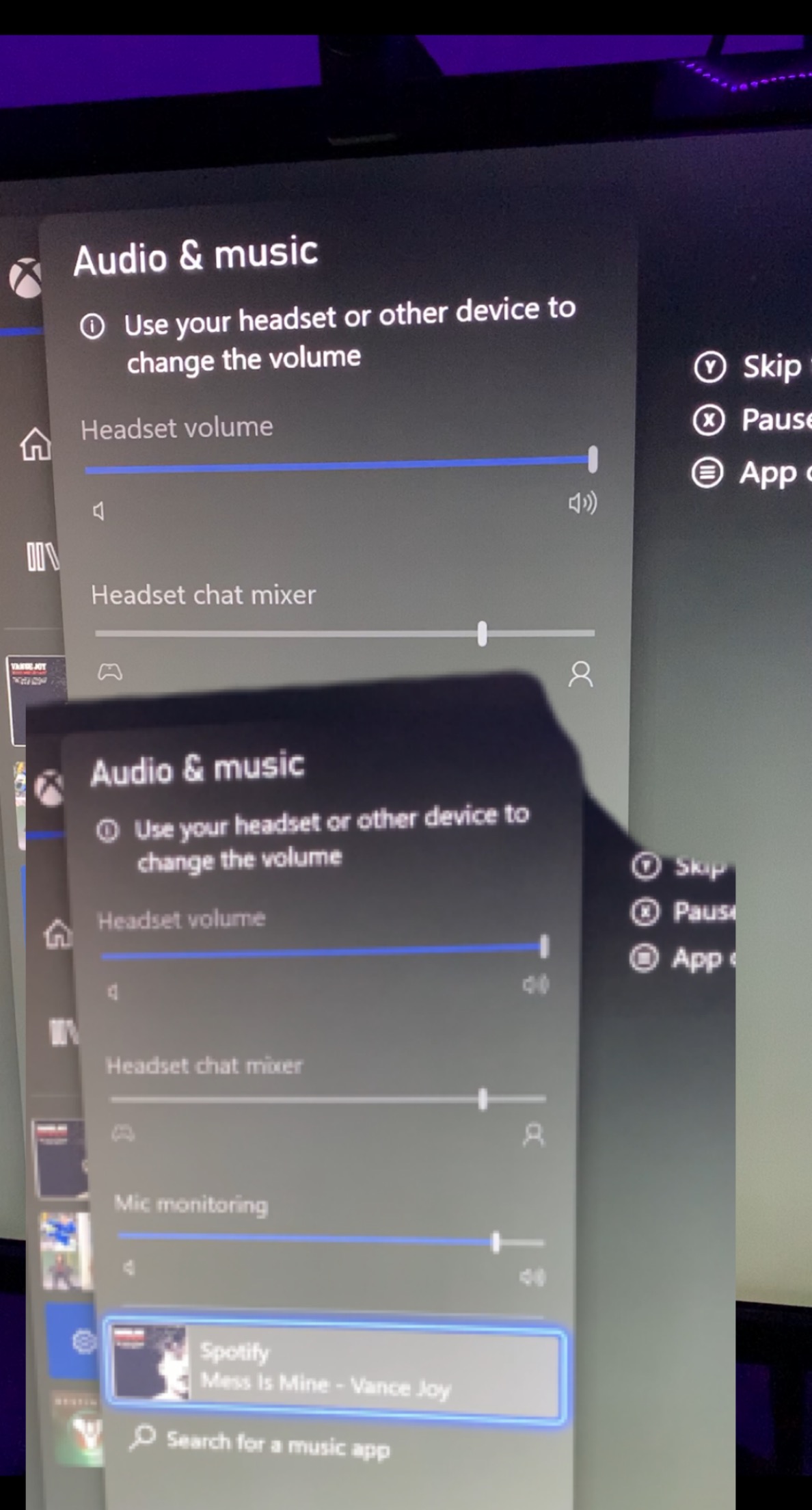 No headset chat 2024 mixer xbox one