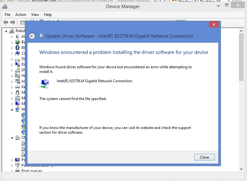 Windows 8.1 keeps disabling my adaptor Microsoft Community