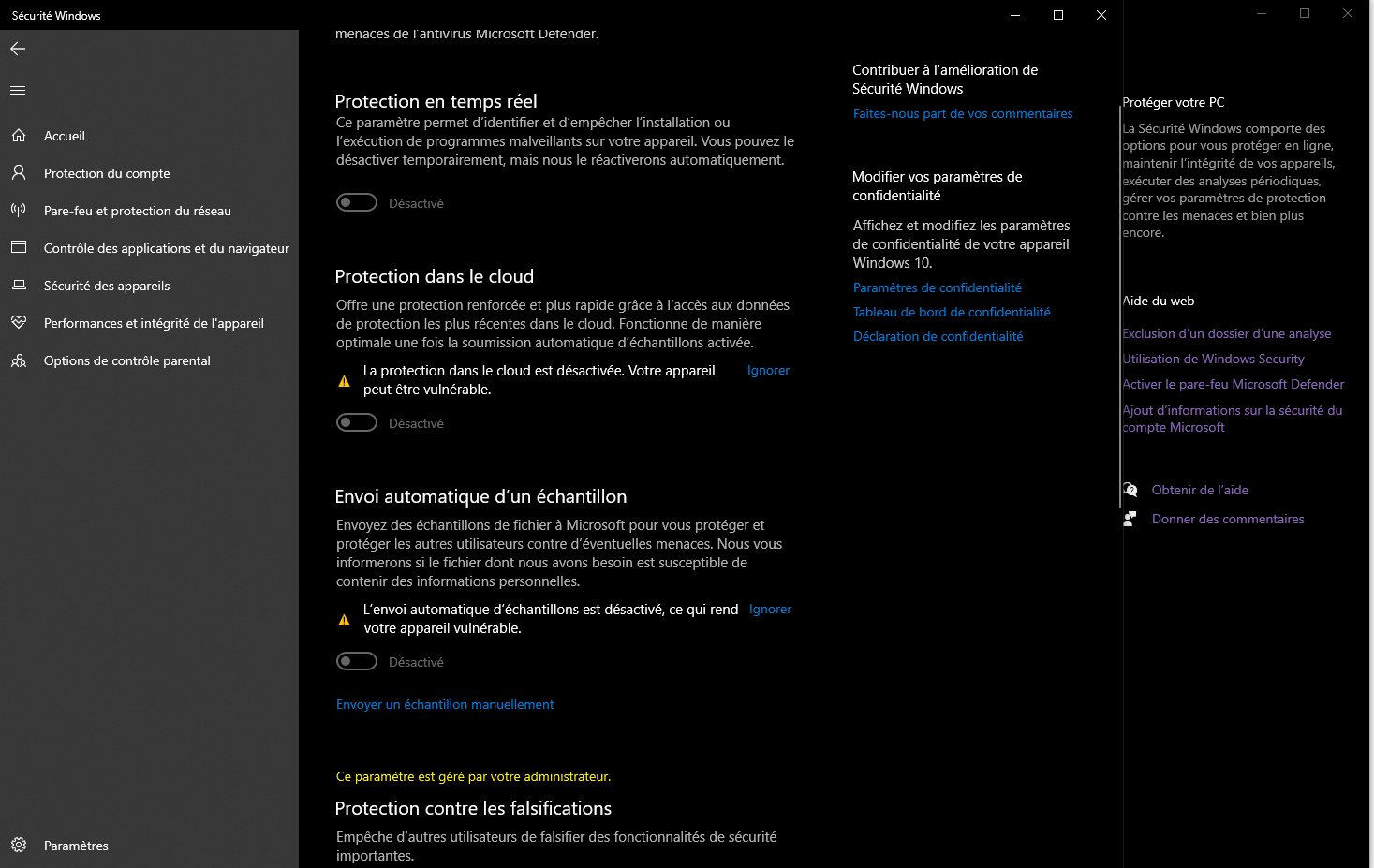 Plusieurs problèmes avec Windows Update et protection - Communauté Microsoft