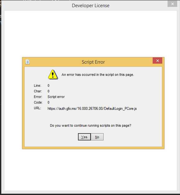 Unable To Renew Windows 8 1 Developer License Script Error