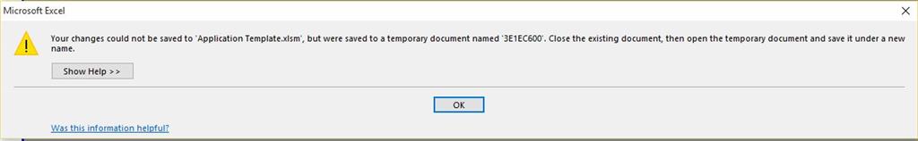 Cannot Save Excel 13 Files To A Network Share Using Windows 10 Microsoft Community