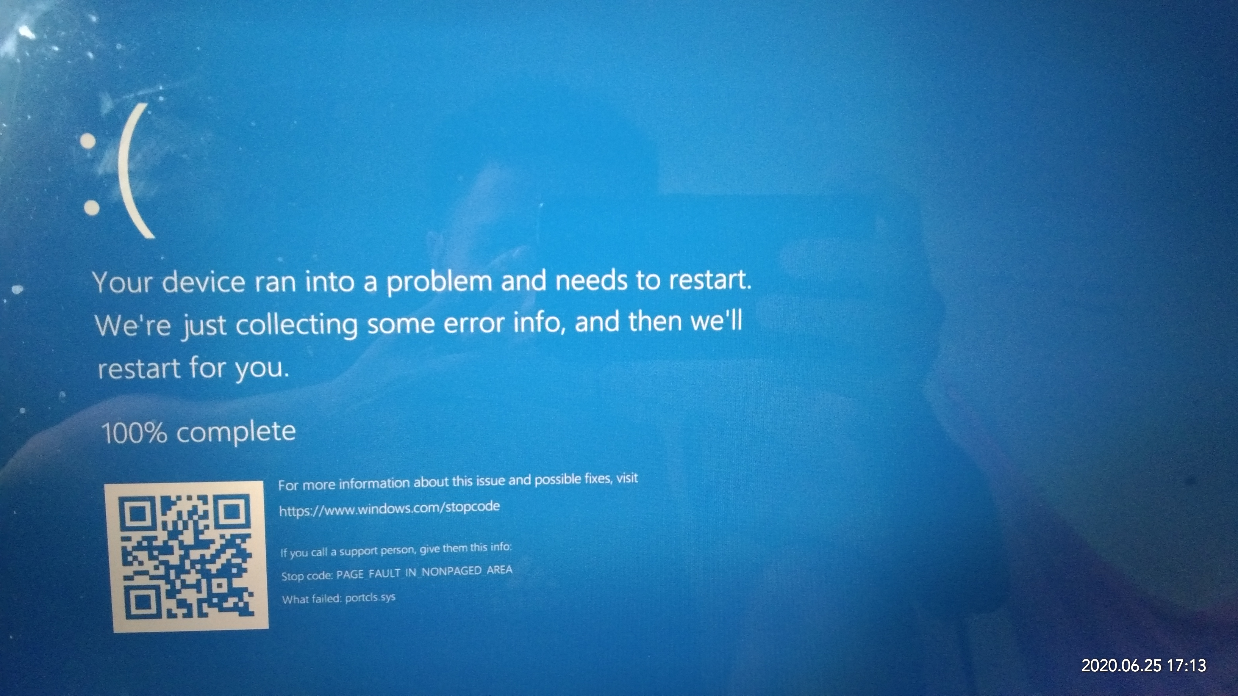 windows 10 blue screen we ran into a problem