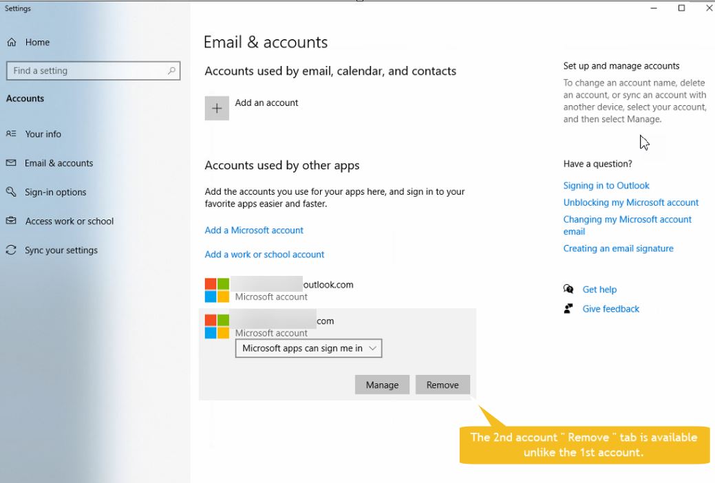 How do i remove account permanently from Windows 10 Mail app ...