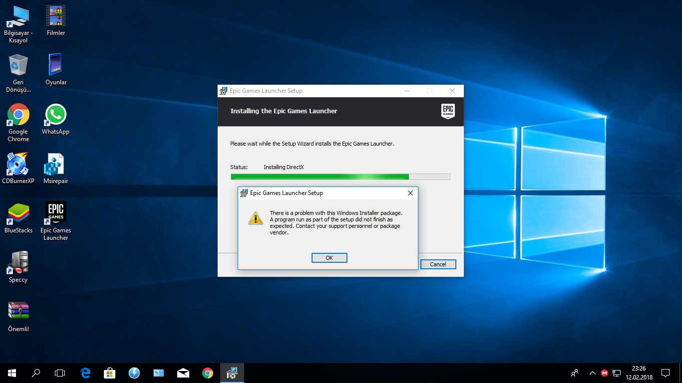 Windows Installer Package Hatası Microsoft Community 9986
