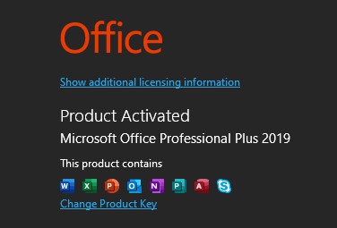 Office 2019 saying get genuine office - Microsoft Community