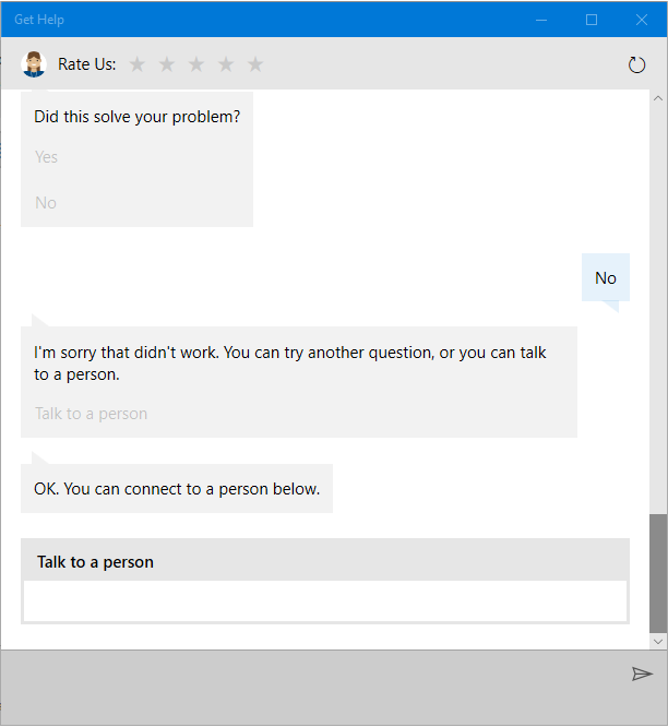 Microsoft Support Chat (Get Help App As Well) Are Stuck - Microsoft ...