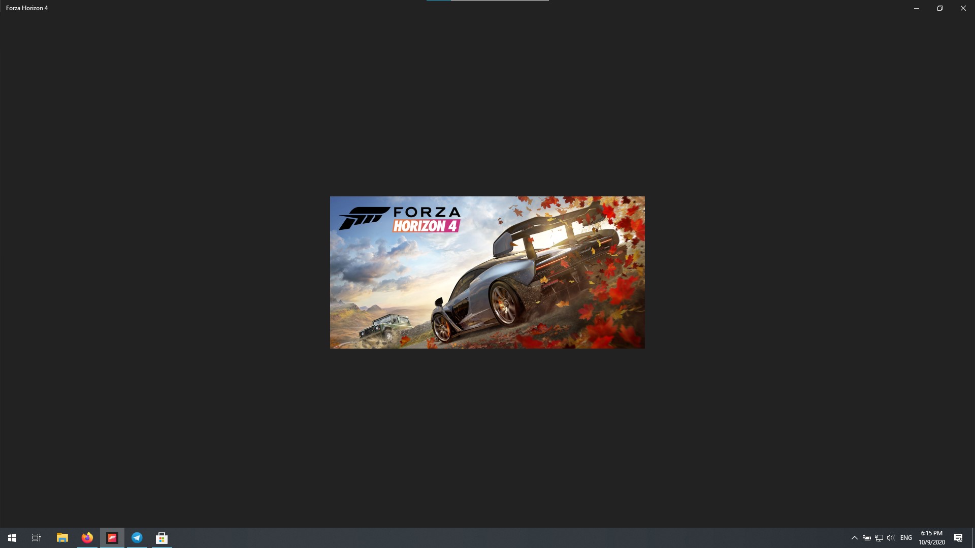 Forza Horizon 3 running on Windows 10 20H2 
