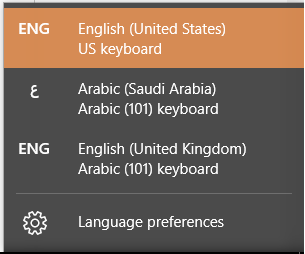 Remove English Uk Keyboard Arabic Type Window 10 Microsoft Community