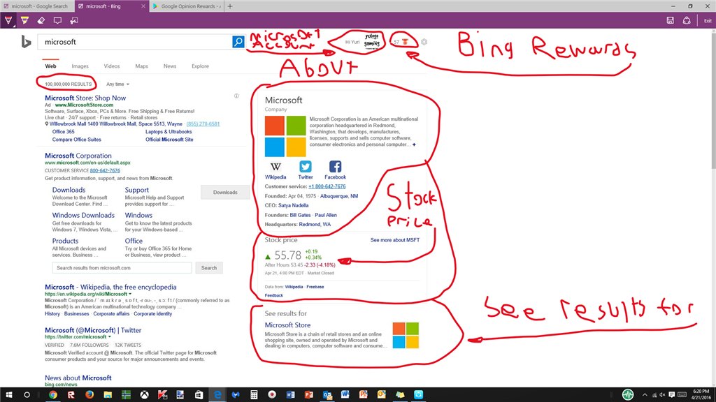 Google Vs Bing - Microsoft Community