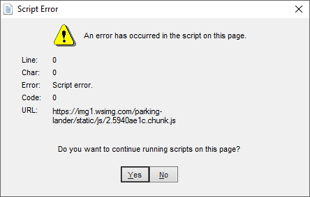 Don&rsquo;t know how to get rid of a script error that appears every 5 