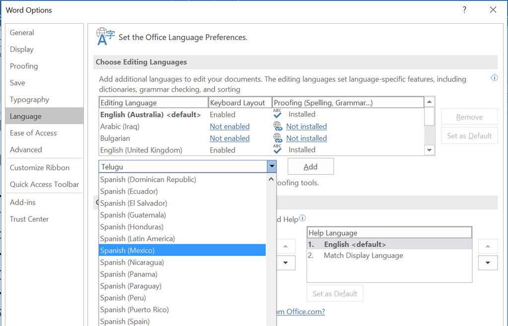 Need different version of Spanish language for office 2016 - Microsoft  Community