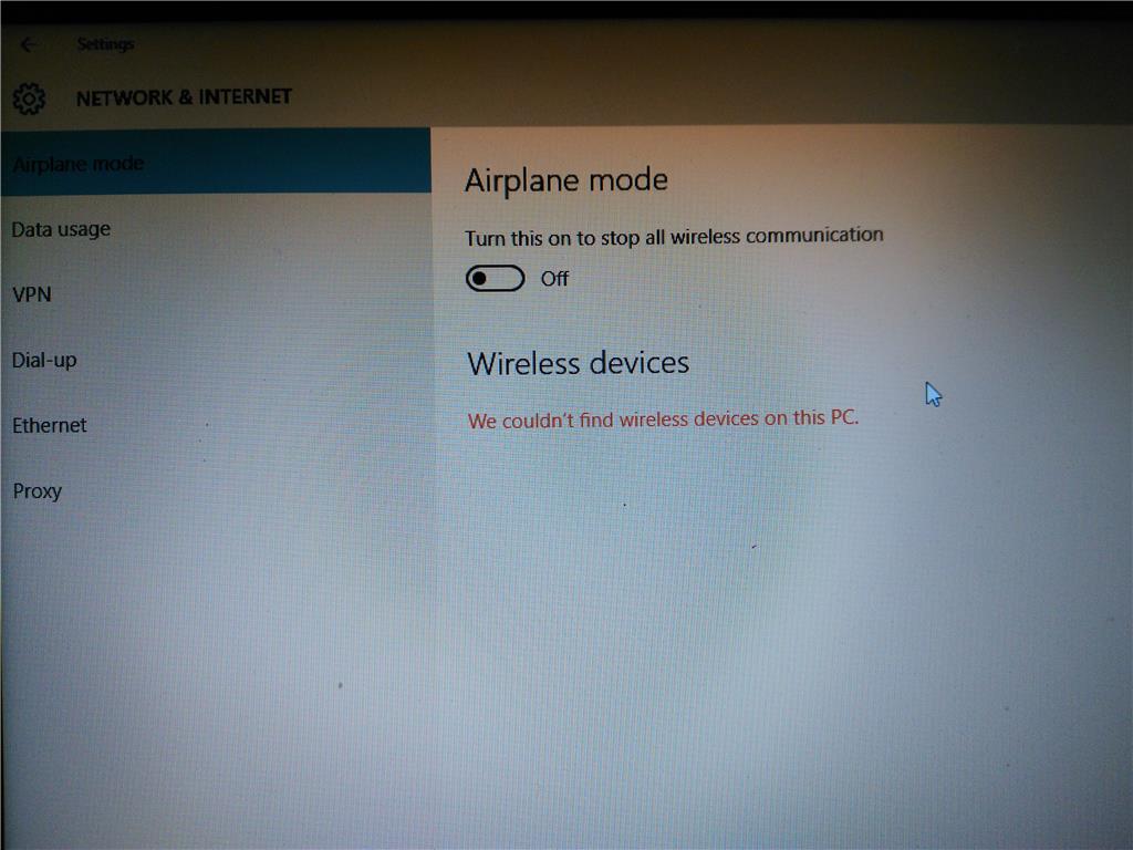 Windows 10, can't connect to WiFi, stuck in AirPlane mode - Microsoft  Community