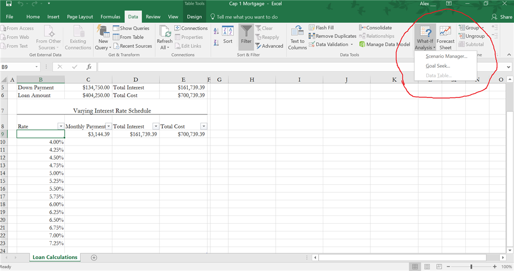 Excel 2016 what if data table option grayed out microsoft community