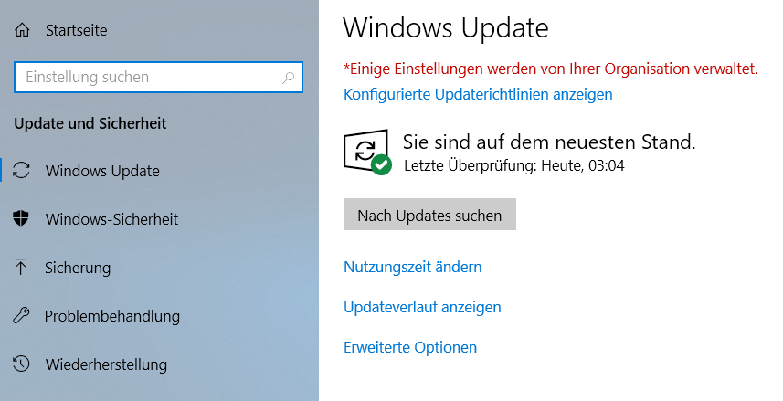 Nur eine Frage zum letzten Windows 10-Update auf die Version 1803 17134.81