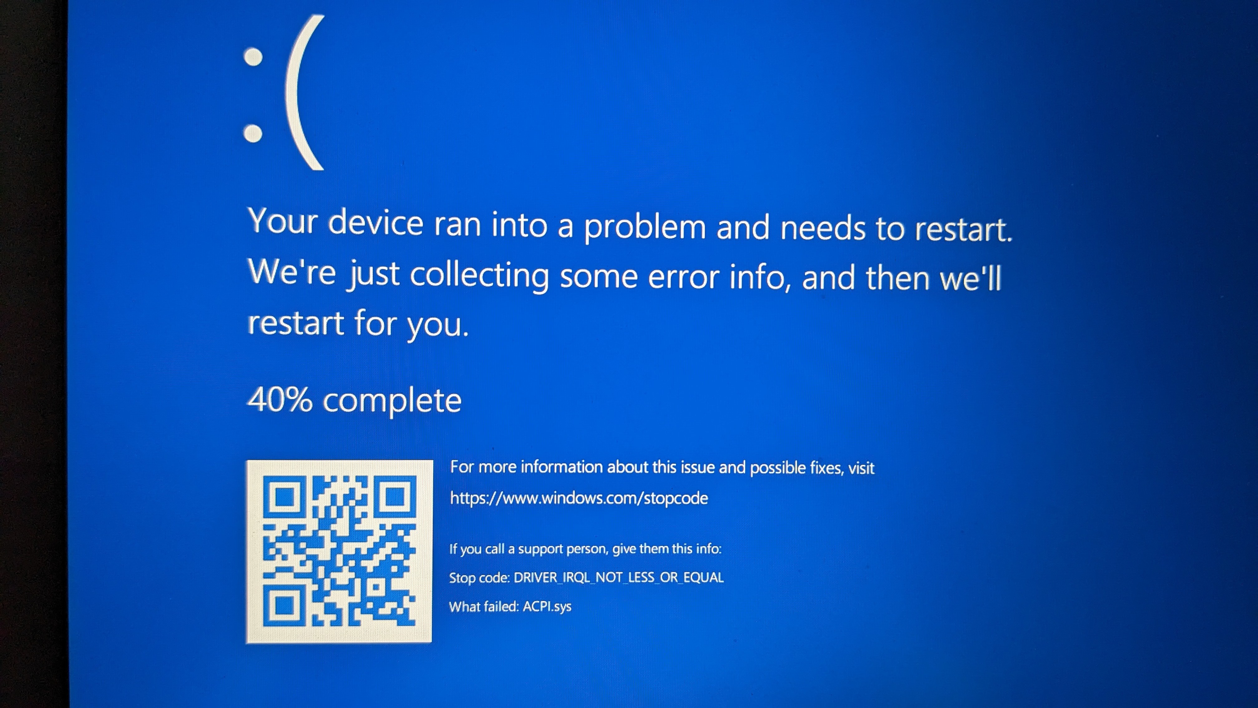 Windows 11 series of BSOD errors in a loop - Microsoft Community