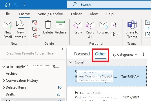 Outlook: Move to other - Microsoft Community