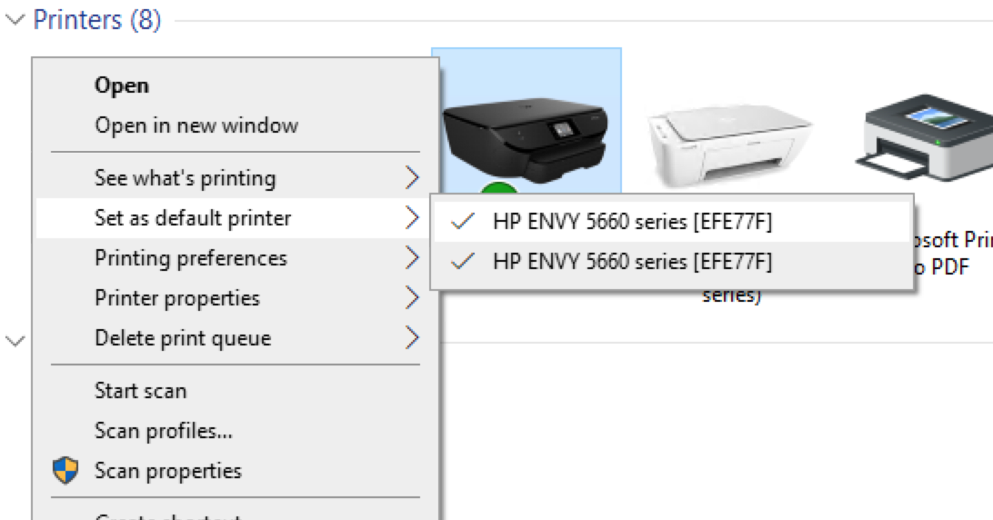 Windows Changes Printer Default - Microsoft Community