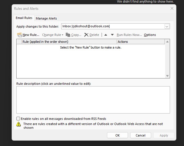 new Outlook on the web rules how to add multi categories