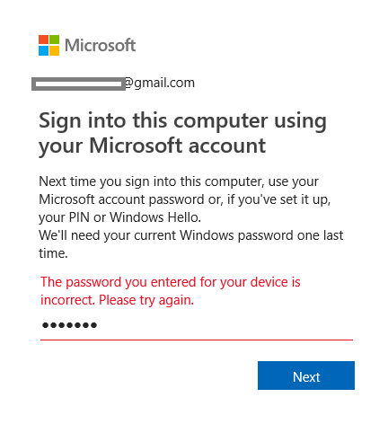 Could Not Log In To Microsoft Account Because It Asked Me To Put