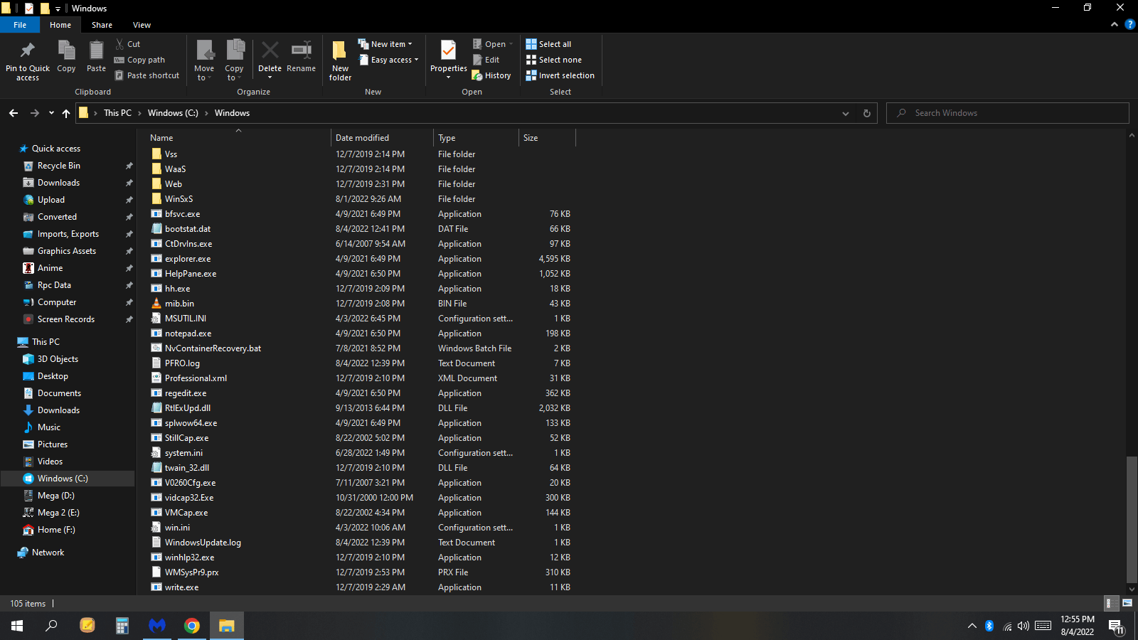 Two Similar Windows folders with different sizes. Please help me ...