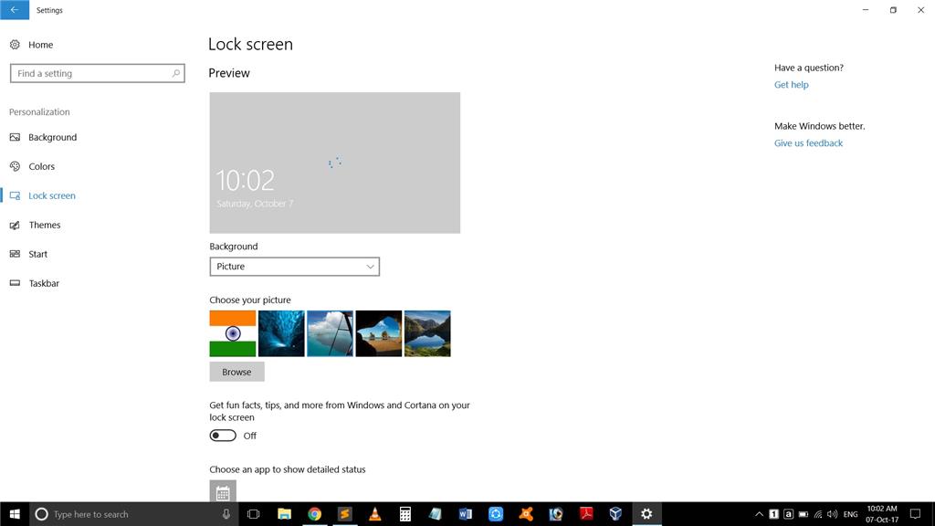 Lock screen Wallpaper does not change on Windows 10 - Microsoft Community