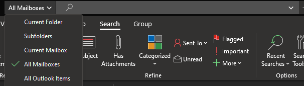 How can I search an exact string of characters in Outlook 365 ...