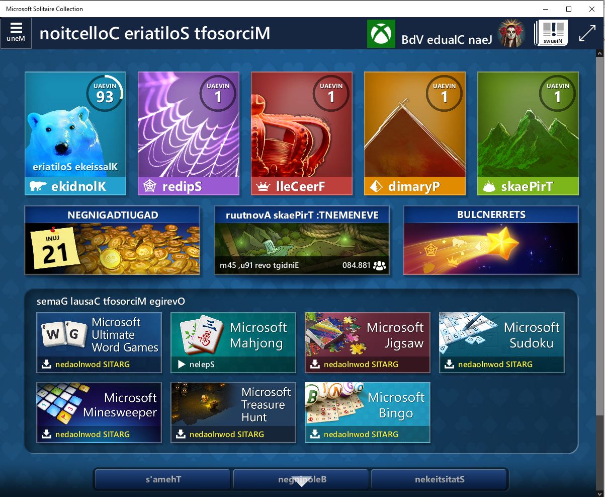 Microsoft solitaire collection как поменять язык на русский