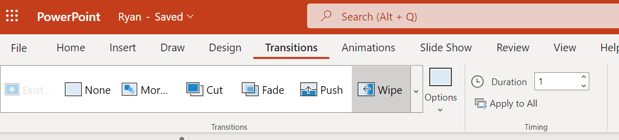 powerpoint presentation without mouse click