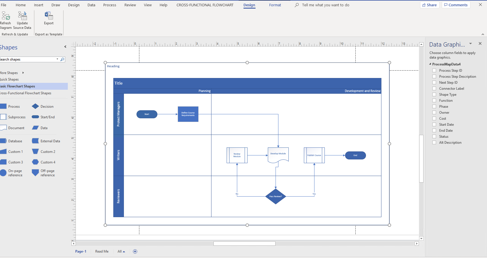 Process Map Excel template not transferring to Visio to create ...