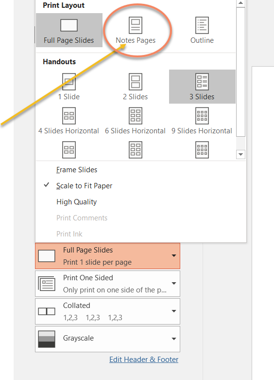 I can't print the notes on powerpoint - Microsoft Community