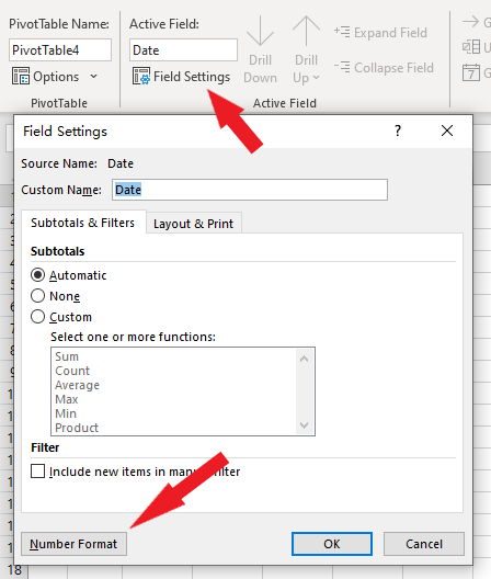 Pivot Table shows the date in the wrong format. - Microsoft Community