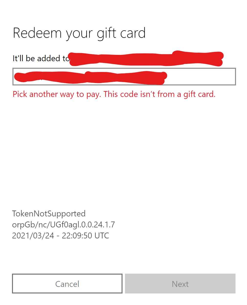 Microsoft best sale gift code