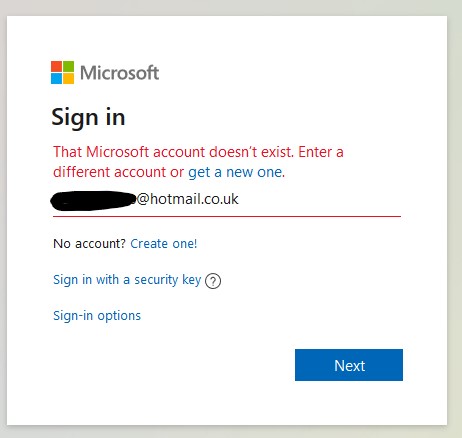 Account No Longer Exists.... Help! - Microsoft Community