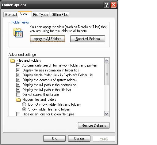 Microsoft Folder Security