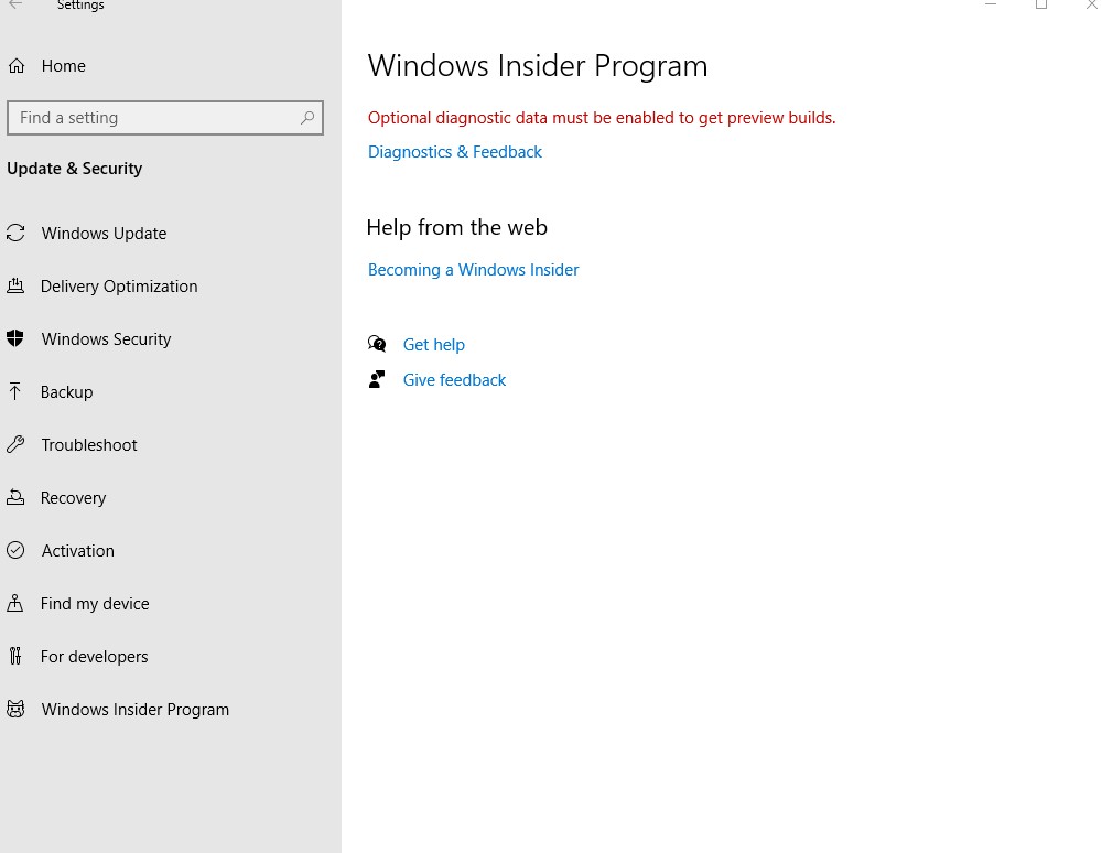 Unable to sign in to windows insider program? - Microsoft Community