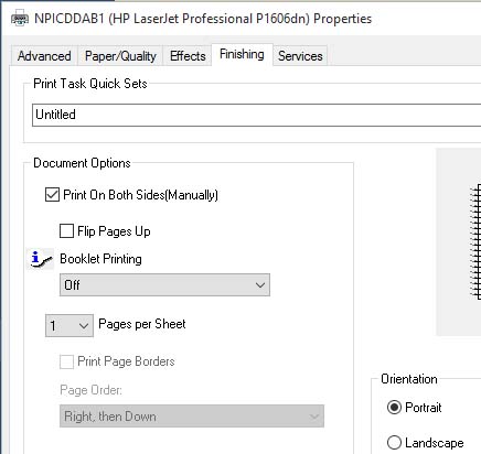 Office 2016 Cannot Use Printer Configure - Auto Double Sided Printing ...