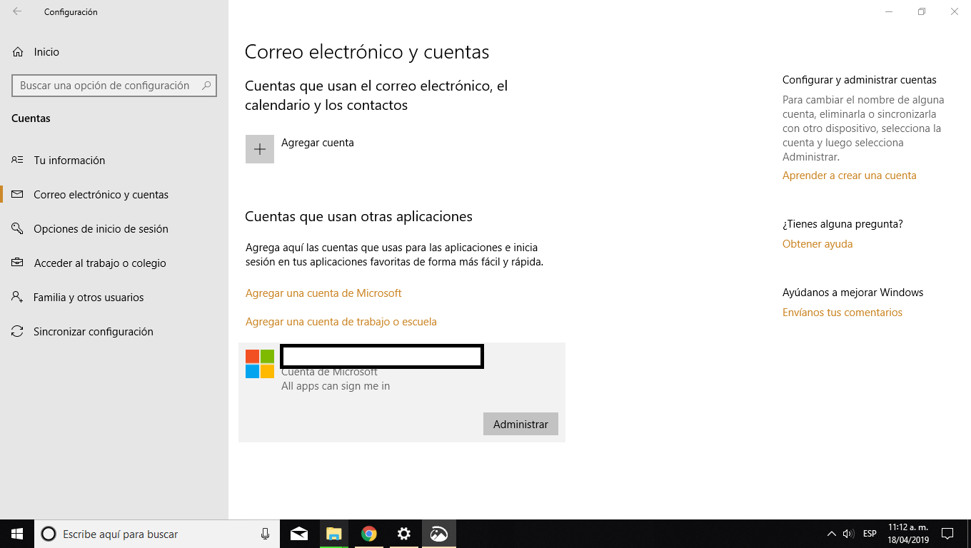 Windows 10 ≈ Borrar cuenta Microsoft vinculada a la sesión. - Microsoft  Community