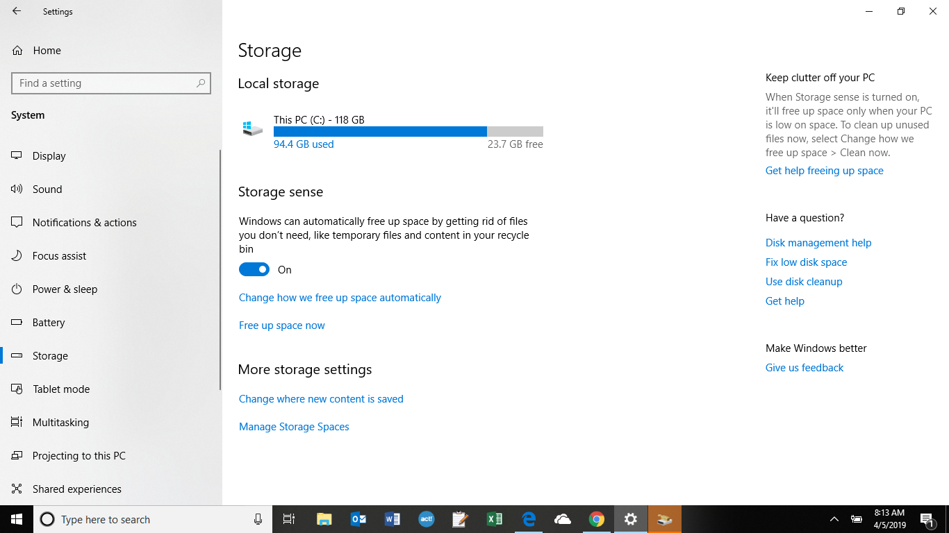Temporary files has 41GB of storage, but when I enter the the files there  is nothing there. Can anyone help me figure out how to clear the storage? :  r/windows