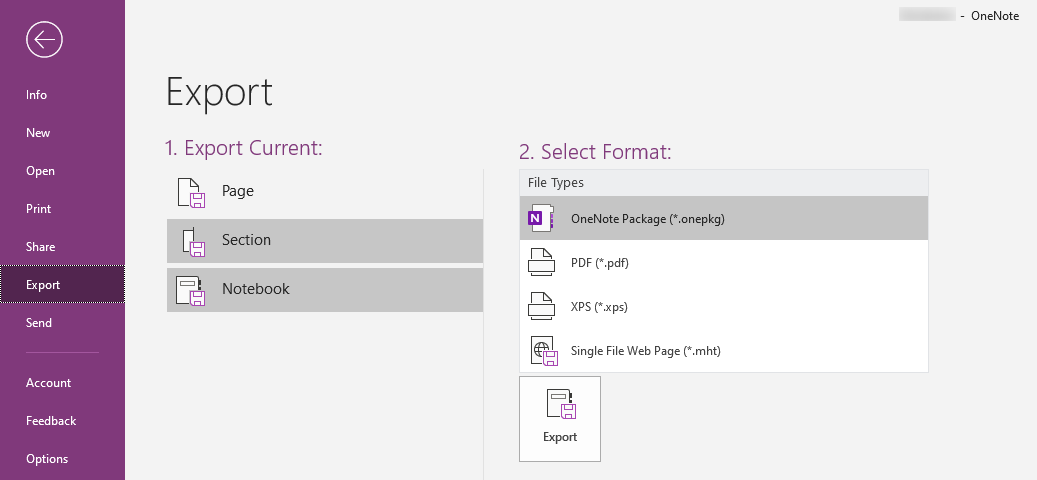 Onenote Export Doesn't Work - Microsoft Community