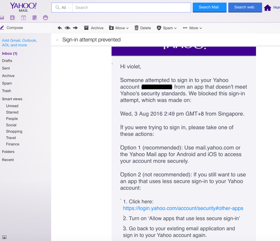 can i link my yahoo mail to microsoft outlook