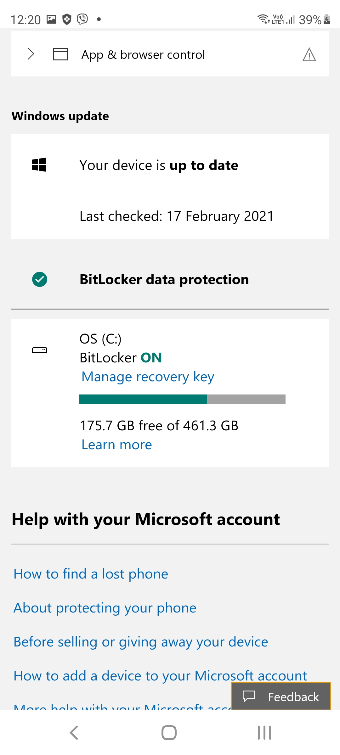 Cannot Access My Bitlocker ID In Microsoft Account - Microsoft Community