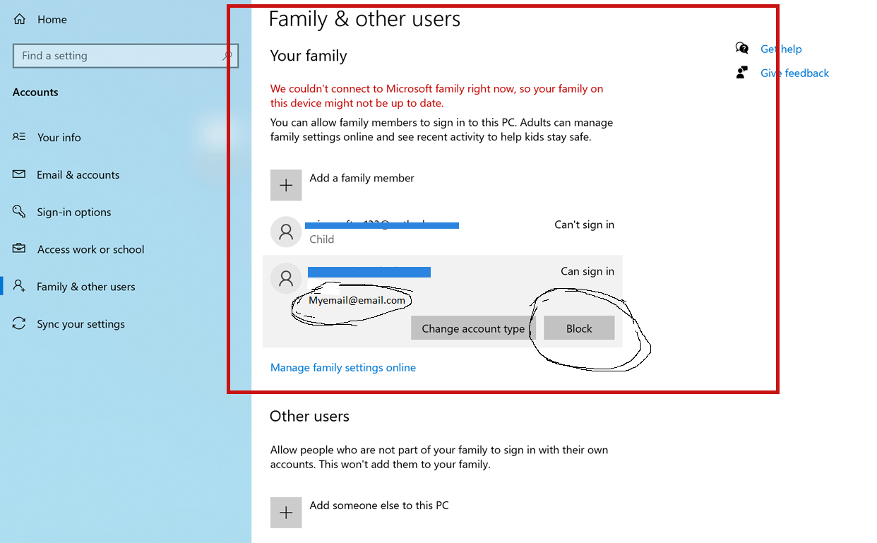 I can't login to my Microsoft account in settings, even in the - Microsoft  Community