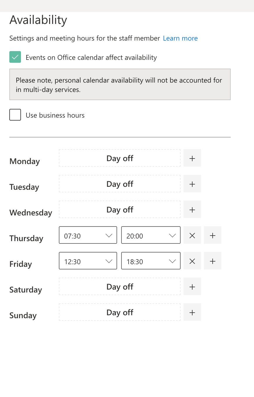 Booking Times Showing Up All Wrong On Booking Page, Microsoft Bookings ...