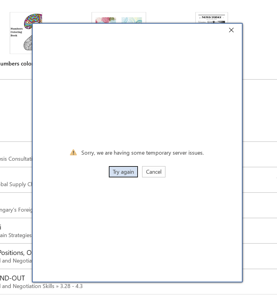 sorry-we-are-having-some-temporary-server-issues-microsoft-community