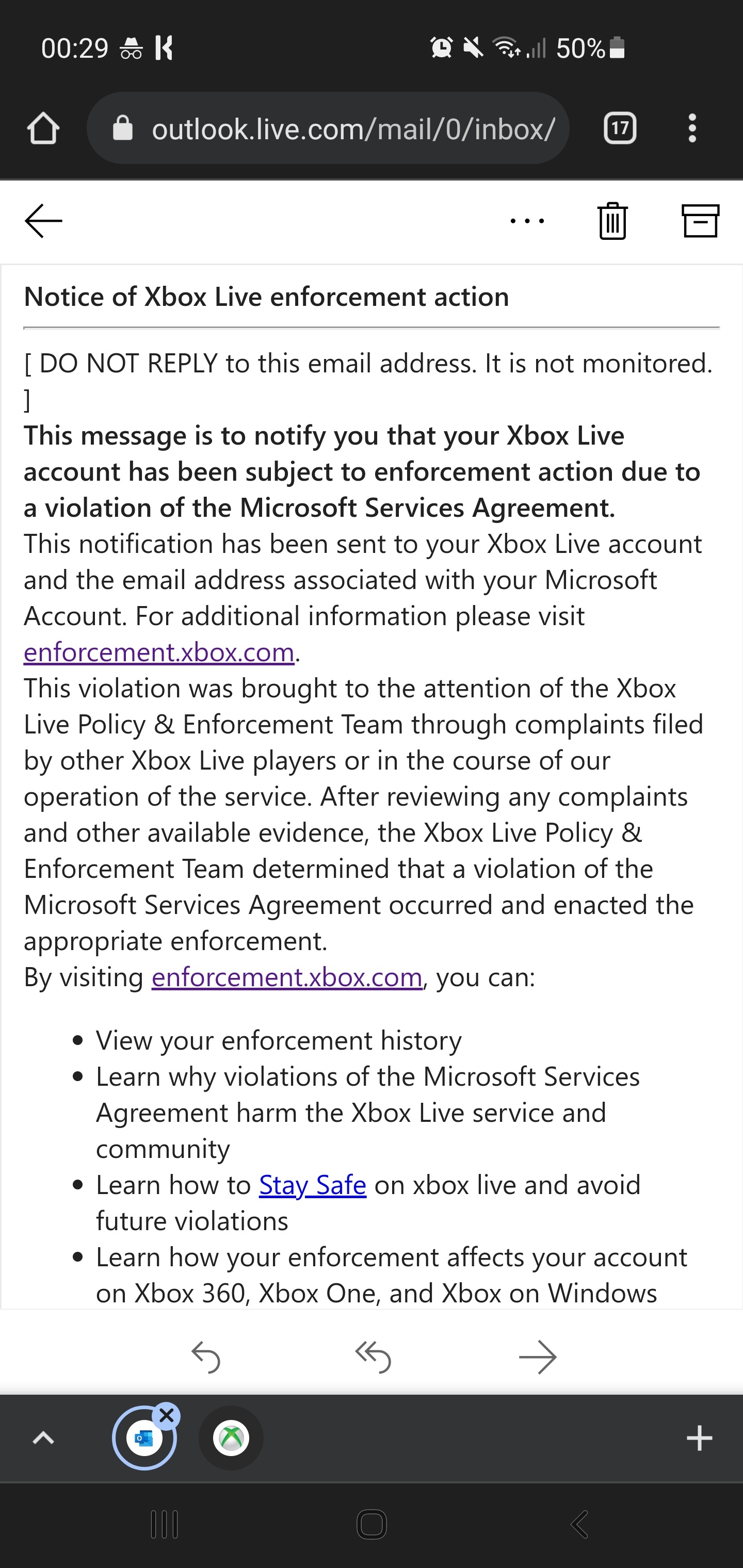Enforcement Xbox Com Suspension How Long