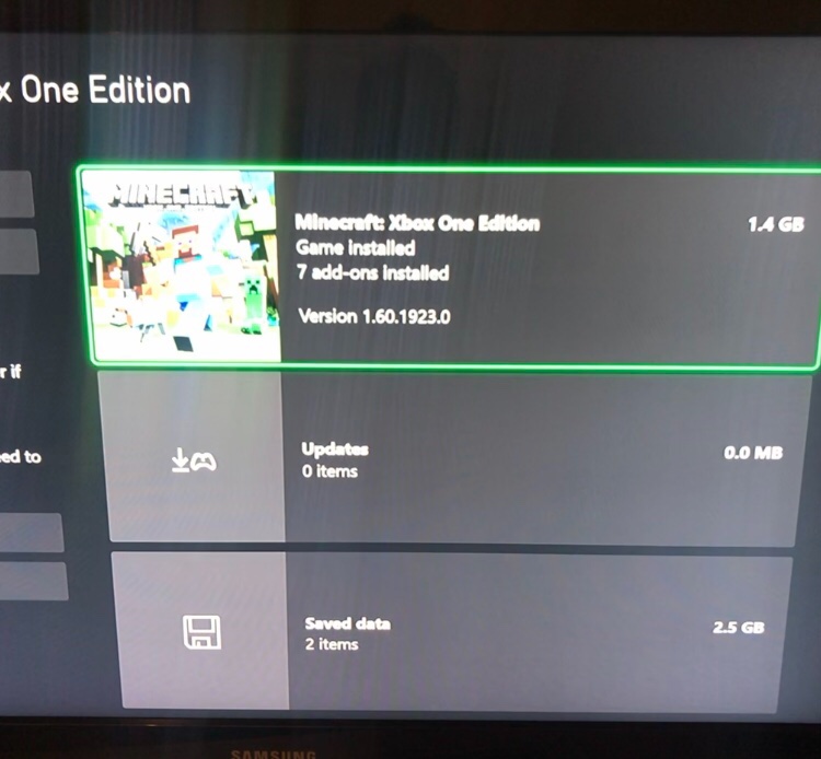 Minecraft Xbox One Edition Isn T Updating Microsoft Community