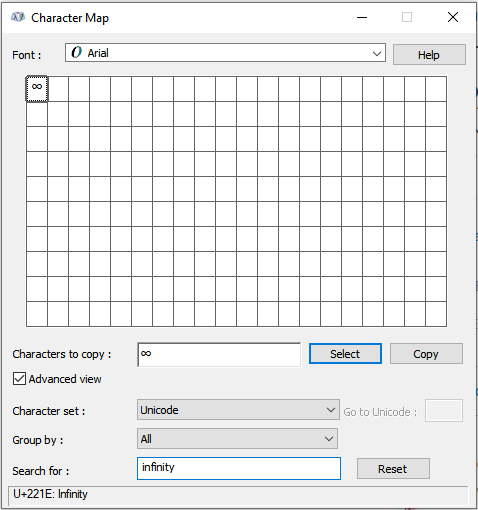 How To Get Infinity Symbol In Notepad Microsoft Community