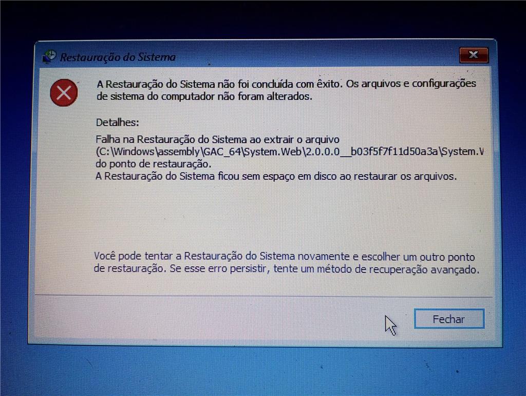 Reparo completo do windows