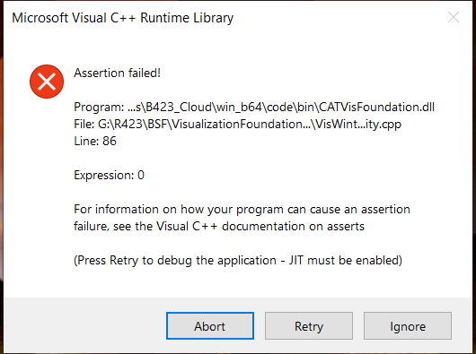 Microsoft Visual C Runtime Library Assertion Failed Error Microsoft Community